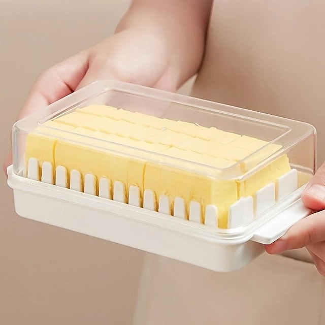  1 pièce gardez votre beurre frais et délicieux avec ce moule à beurre et ce couvercle divisibles !