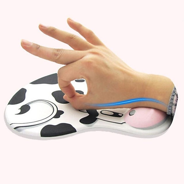  mouse pad ergonomic pentru suport pentru încheietura mâinii protejează încheietura mâinii, moale, confortabil, anti-alunecare, pentru birou, joc de computer, covoraș de mouse, modele de varietate