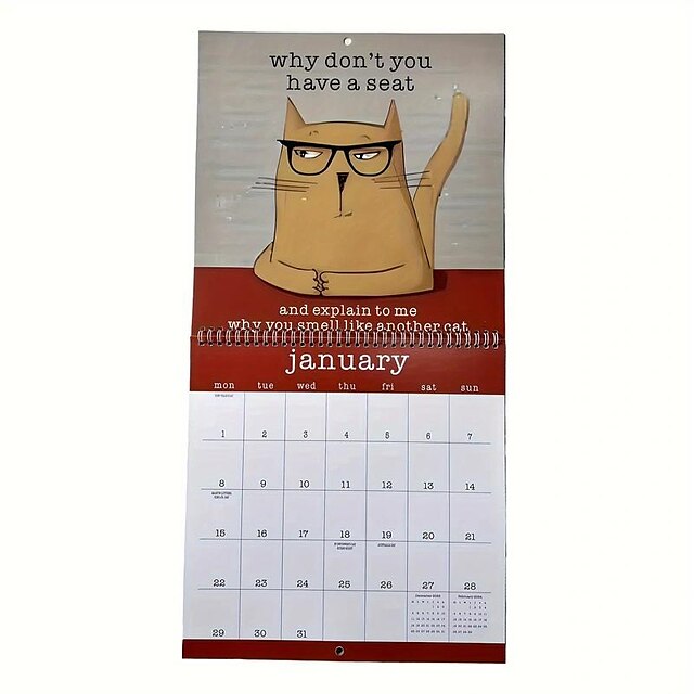 A Year Of Snarky Cats 2024 Wall Calendar Calendar Calendar 2024 Cat