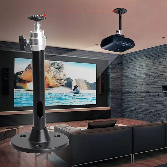 Universal Mini Ceiling Wall Projector Mount Stand Compatible with QKK, DR.J, DBPOWER, Anker, VANKYO AAXA Jinhoo PVO TMY AuKing 14