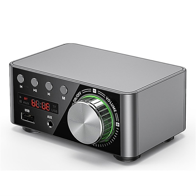  Bluetooth Digital Mini Amplifier 50WX2 Power Amplifier Board Bluetooth-compatible TPA3116 Receiver Stereo 12V Home Car Audio Amp USB U-disK TF Music Card Player