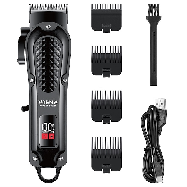  Professional Barber Hair Clipper Rechargeable Electric Cutting Machine Beard Trimmer Shaver Razor For Men Cutter