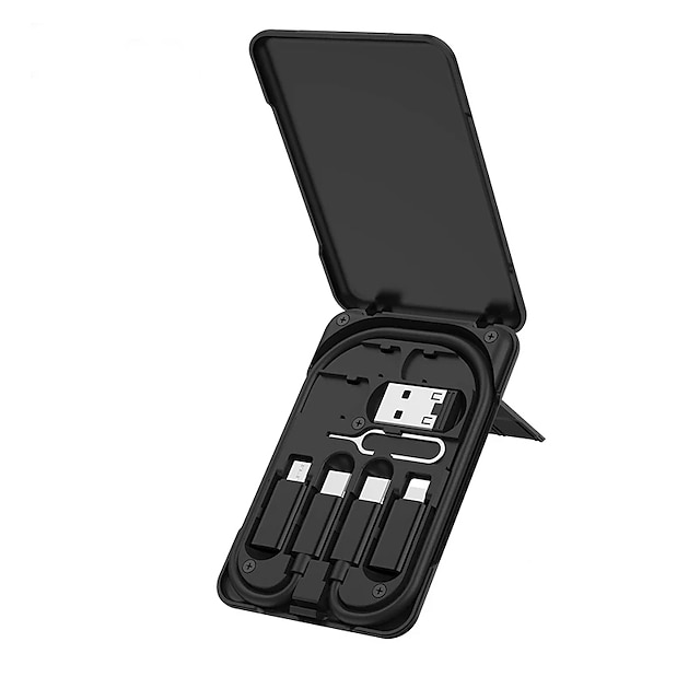  6-in-1-Multifunktions-Handy-Ladekabel-Set für iPhone 14 13 12 Pro Max, Micro-USB-Kabel, Typ-C-Adapter, Schnellladekabel