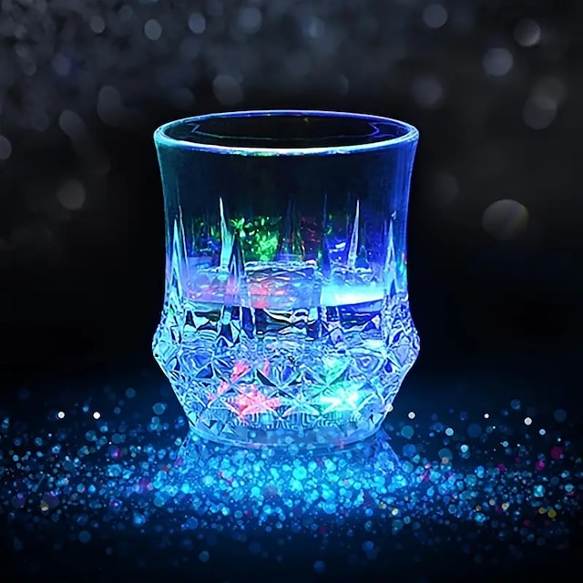  2/5/10pcs Light Up Cups Glow In The Dark Party Supplies Colorful LED Glowing Beer Cup For Party Birthday Christmas Disco