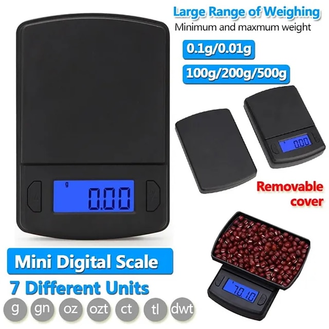 UNIWEIGH Bilancia Precisione 0.001g/50g, Bilancia Digitale Milligrammi