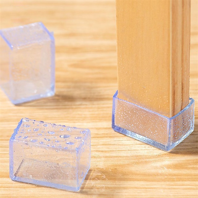  8 個テーブル椅子脚マット透明シリコン滑り止めテーブル椅子脚キャップ足保護カバーパッド木製床プロテクター
