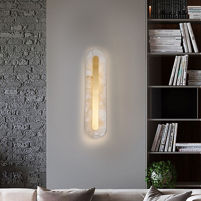  væglampe indendørs højkvalitets kobber marmor minimalistisk design væglampe dekorativ væglampe til soveværelse stue baggrund væglamper 110-240v