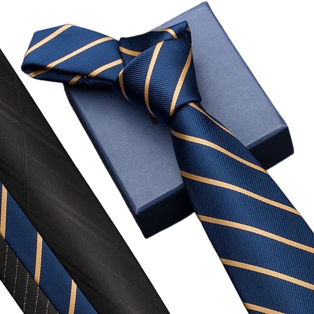  Men's Ties Neckties Stripes and Plaid Formal Evening Wedding Party Festival