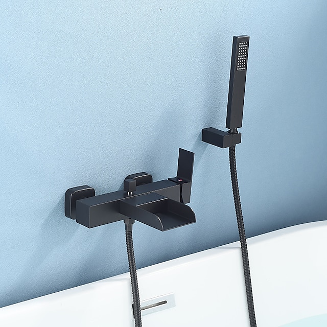  حنفية حوض الاستحمام - الحد الأدنى مطلي تركيب الحائط صمام سيراميكي Bath Shower Mixer Taps