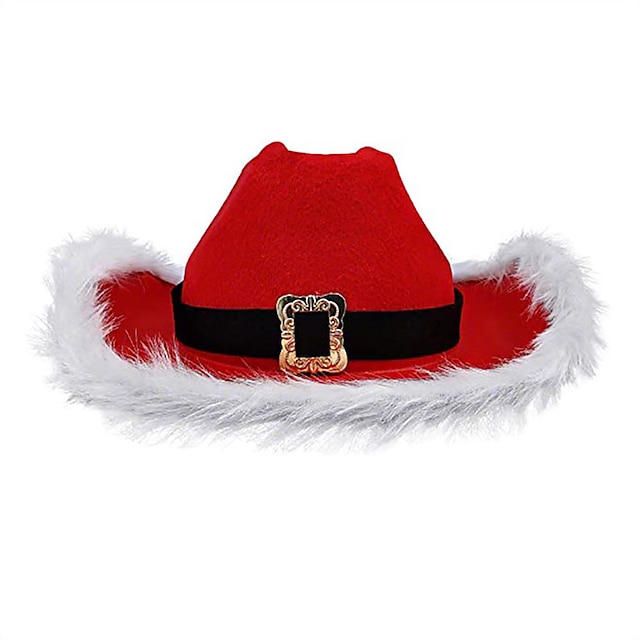  قبعة الكريسماس قبعة عيد الميلاد سانتا قبعة رجالي نسائي للصبيان للفتيات عيد الميلاد كريسماس عيد الميلاد السنة الجديدة للأطفال للبالغين مناسب للحفلات عيد الميلاد البوليستر قبعة