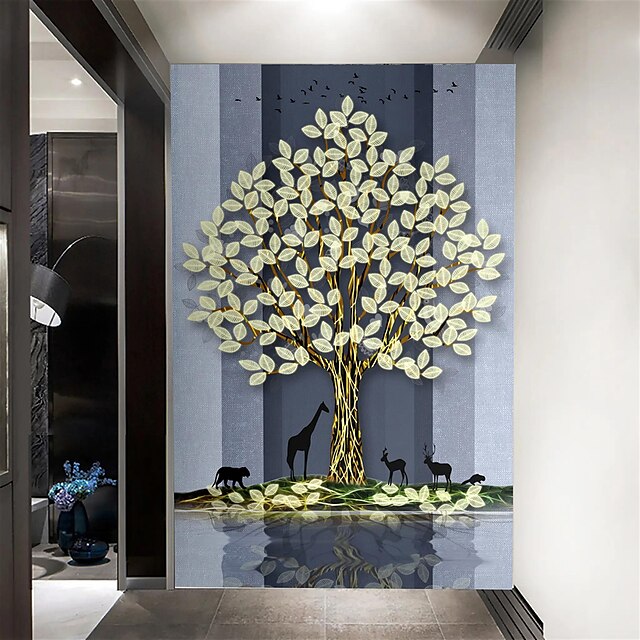  Fototapety 3d ganek drzewo fortuny dekoracja wnętrz współczesne klasyczne pokrycie ścian materiał na płótnie samoprzylepna tapeta ścienna tkanina