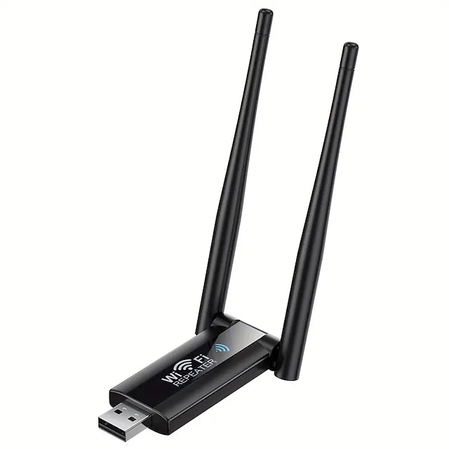  Wireless Wifi Signal Amplifier 300Mbps 2.4G Portable Signal BoosterRepeater USB-Powered High-Power WiFi Hotspot Extender ForComputer Office Indoor