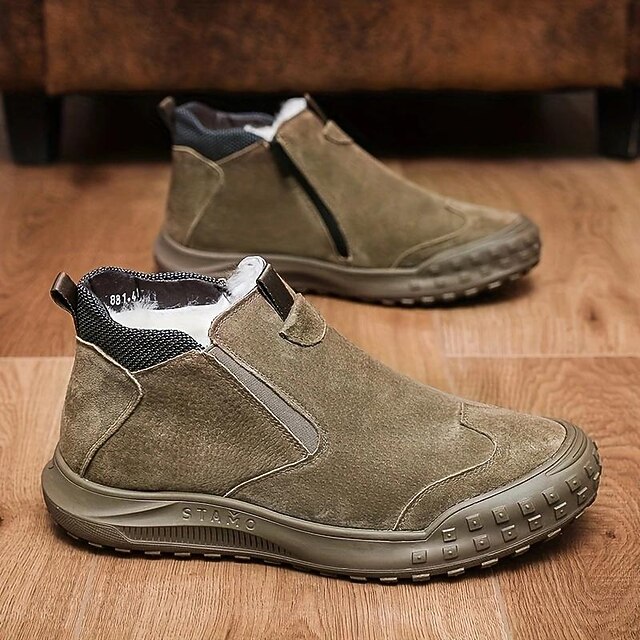 Men's Boots Snow Boots Plus Size Winter Boots Fleece lined Hiking