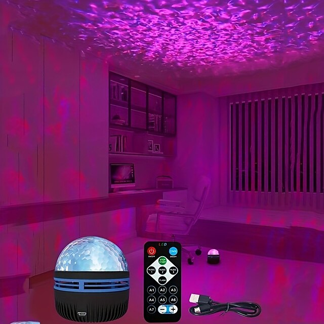 water night light projector