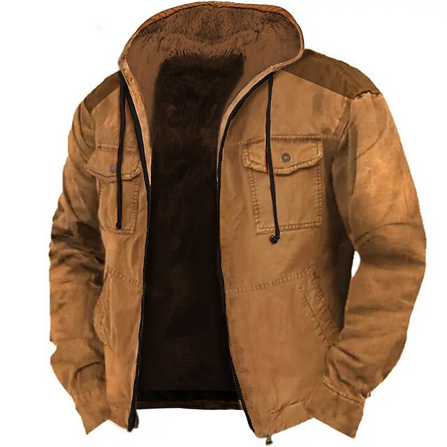 Homme Sweat à Capuche Zippé Sherpa Veste Capuche Veste De Survêtement