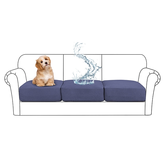  Capa de sofá mágica repelente de água para cães de estimação, capas de sofá elásticas, protetor de móveis anti-riscos para poltrona, formato seccional, 3 lugares (não vendido por conjunto)