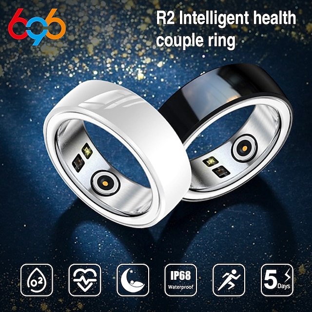  696 R2 Inteligentny zegarek 0.2 in Inteligentne opaski na rękę Bluetooth Rejestrator snu Pulsometry Ciśnienie krwi Tlen we krwi Kompatybilny z IP68 Pulsometry