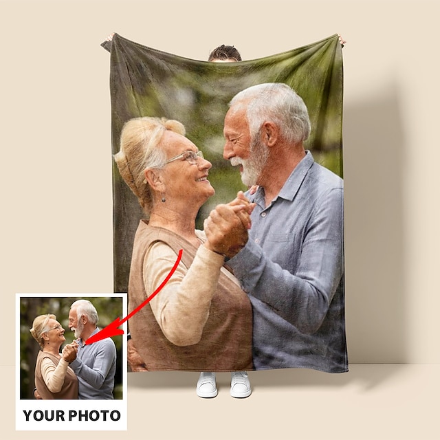  brugerdefinerede tæpper med billeder personlige par gaver tilpasset billedtæppe jeg elsker dig gaver fødselsdagsgave til kone mand kæreste kæreste