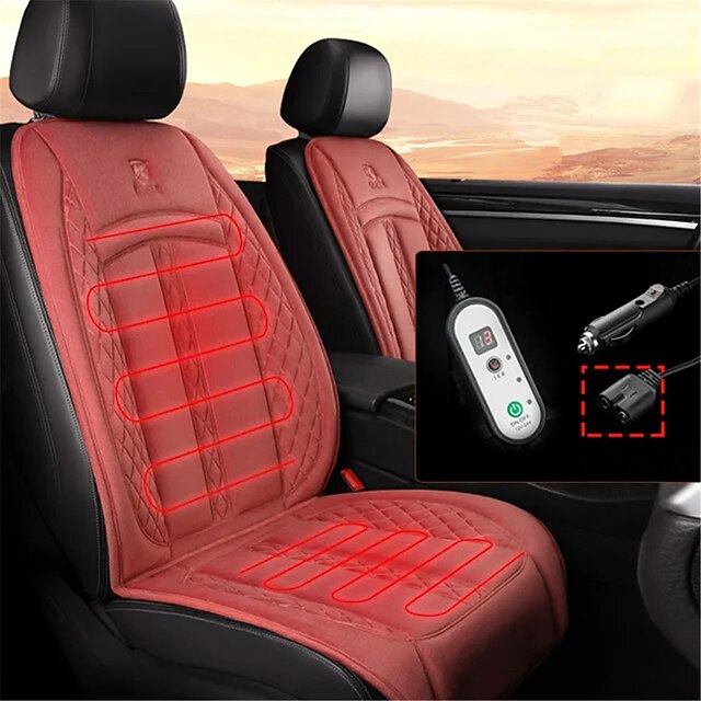 12V/24V Car Seat Heater 120CM Lengthen Heated Car Seat Cover Warm Car