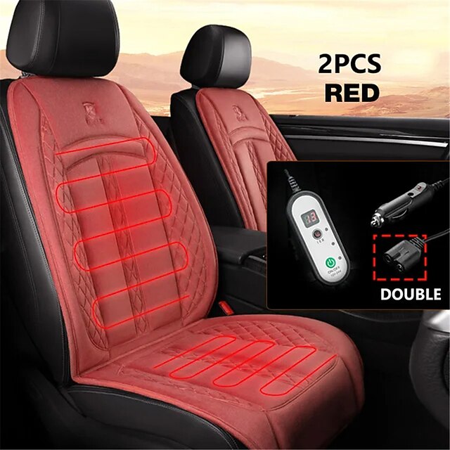 12V/24V Car Seat Heater 120CM Lengthen Heated Car Seat Cover Warm Car