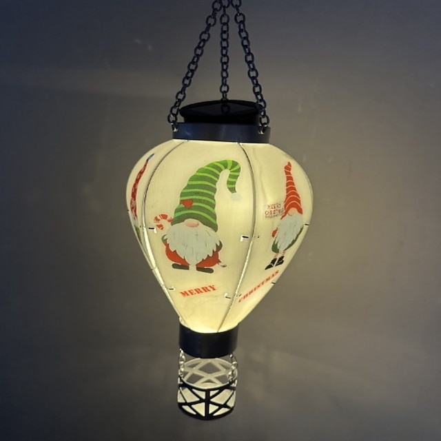  Солнечный фонарь на воздушном шаре, Рождественский фонарь для патио, сада, двора, рождественское украшение, 1 шт.