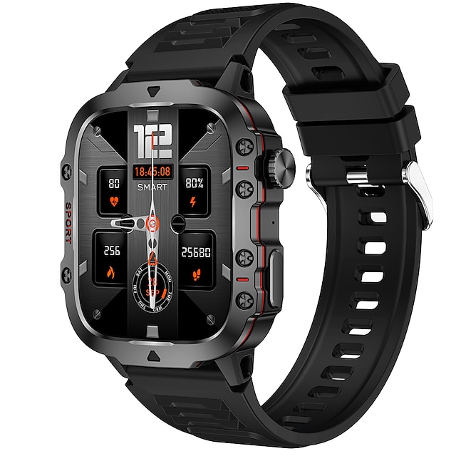  iMosi QX11 Reloj inteligente 1.96 pulgada Smartwatch Reloj elegante Bluetooth Podómetro Recordatorio de Llamadas Seguimiento de Actividad Compatible con Android iOS Mujer Hombre Llamadas con Manos