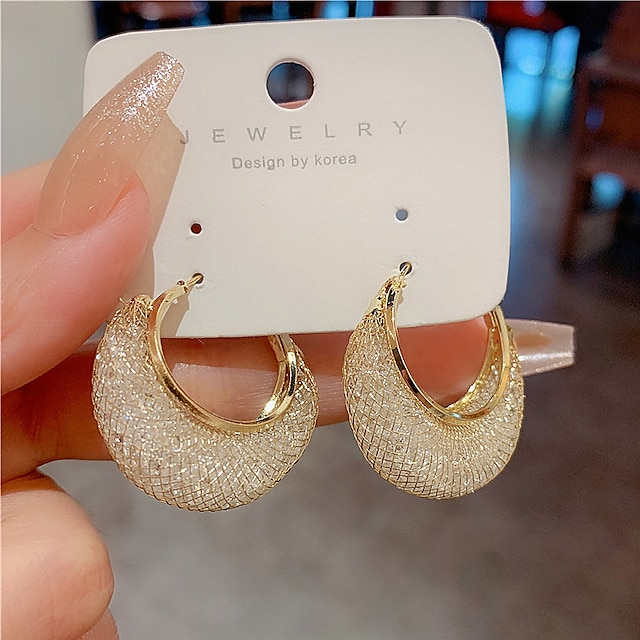  Women's Stud Earrings Drop Earrings Hoop Earrings Retro Drop Elegant Vintage Stylish Simple Luxury Earrings Jewelry Gold For Party Street Daily Holiday Festival 1 Pair
