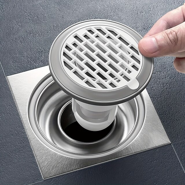  Plastic Floor Drain, Floor Drain Anti-odor Device Sewer Deodorant Clog Device, Odor Resistant Anti-insect Cockroach Cover, Living Room Toilet Seal Stopper Cover