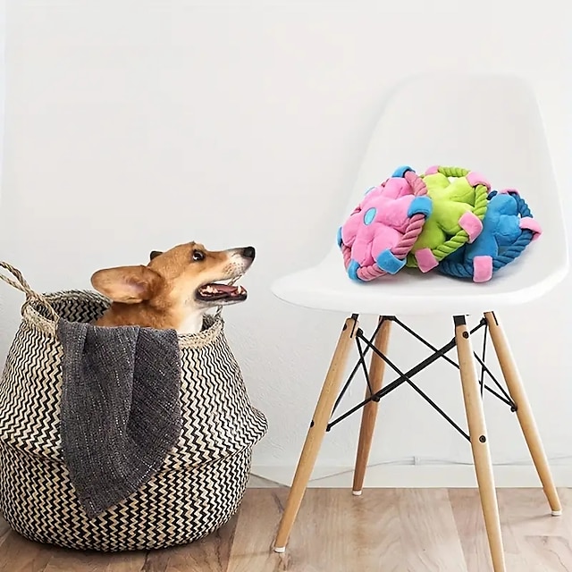  huisdier speelgoed hond kauwspeelgoed hondenspeelgoed met touw vliegende dics hondentraining werpspeelgoed bijtspeeltjes