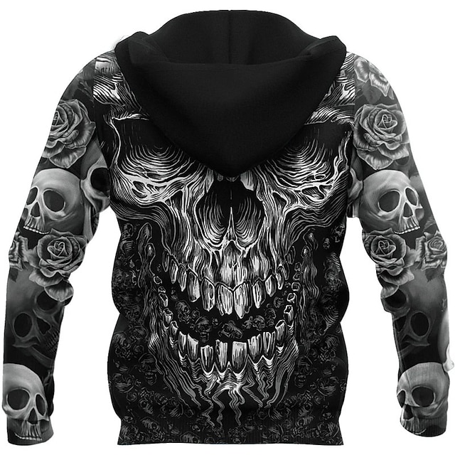 Skull Graphic Prints Daily Classic Casual Men's 3D Print Sweatshirt Pullover main image 1