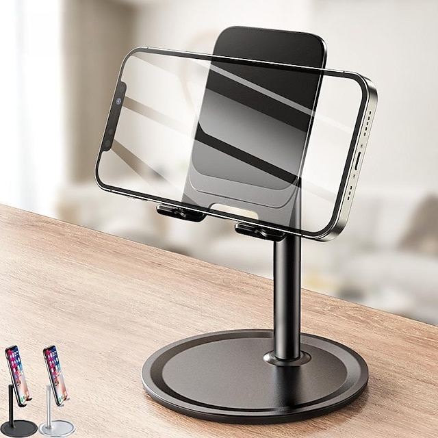  1st stationär telefonhållare ställ för mobil smartphone-stöd tablett bordsställ mobiltelefon universalfäste