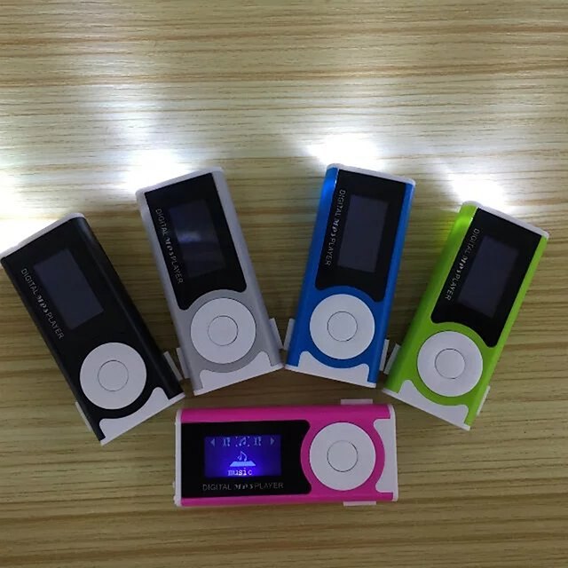  Mp3 Player With External Screen Plug-In Card Mini External Sound Mp3 Student Walkman Gift With Led Light Clip Mp3