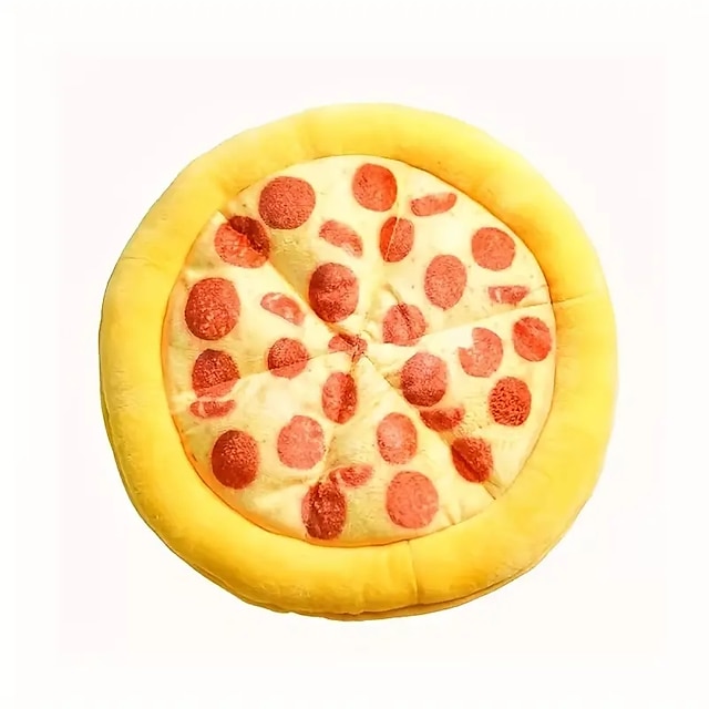  1 pz pizza design pet digrignare i denti cigolante peluche durevolegiocattolo da masticare per cane fornitura interattiva