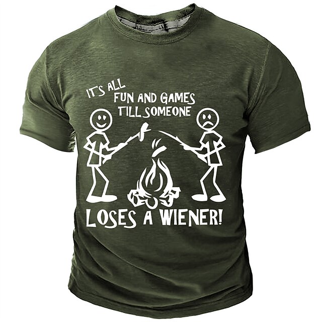 Men's Graphic Cartoon Flame T Shirt Short Sleeve T shirt 3D Print Crew Neck Shirt Daily Designer Retro Vintage Sports Outdoor Holiday Going out Navy Blue Army Green Dark Gray Spring & Summer Clothing4