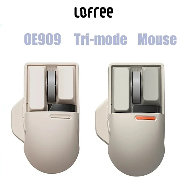  nieuwe lofree xiaoqiao vintage muis draadloze bluetooth 2.4g tri-mode oplaadbare muis mechanisch toetsenbord spel kantoor muis cadeau