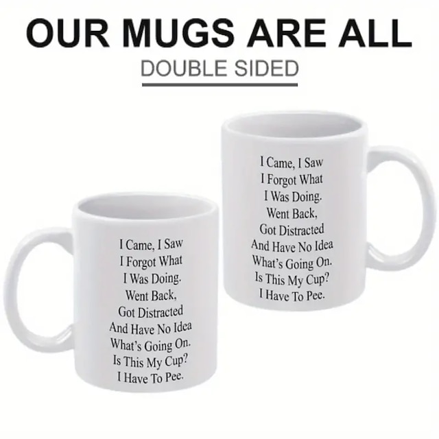 1pc Funny Mug For The Elderly 11oz Ceramic Coffee Mug Tea Cup Senior