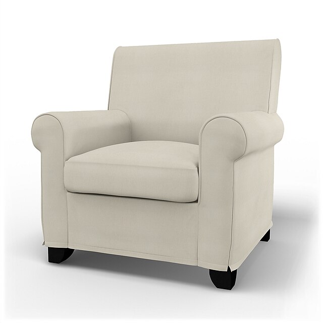 IKEA Simply Linen Gronlid Armchair Cover Regular Fit With Piping