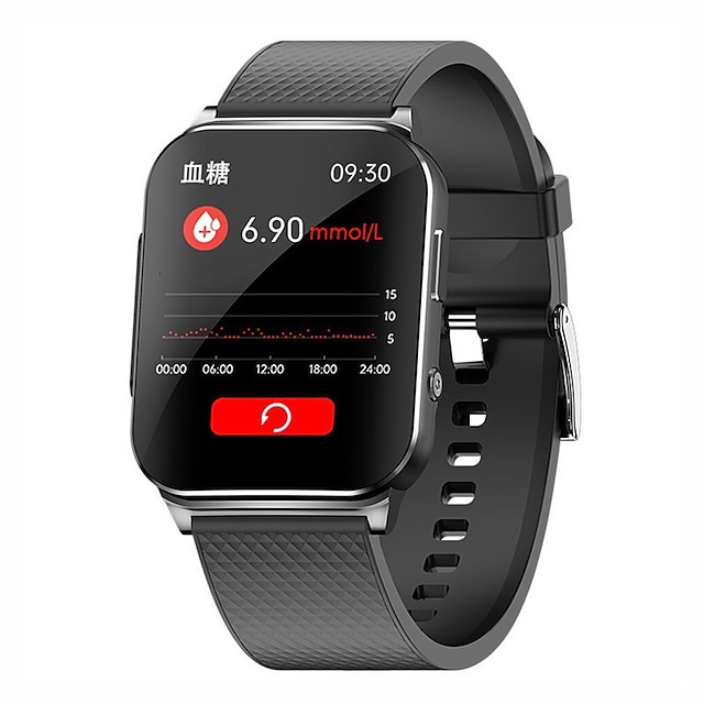  EP03 Smartwatch Voor Mannen 24u PTT ECG Hartslag Bloeddruk Temperatuur Armband Niet-invasieve Bloed Glucose Smartwatch
