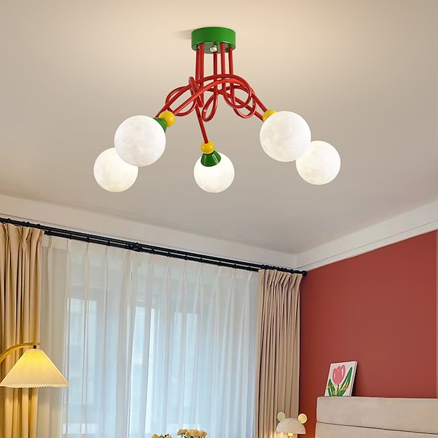  Современный стеклянный подвесной светильник 3/5- светильник, креативный глобус, потолочный подвесной светильник для кухни, острова, гостиной, спальни, кафе-бара, промышленные подвесные светильники