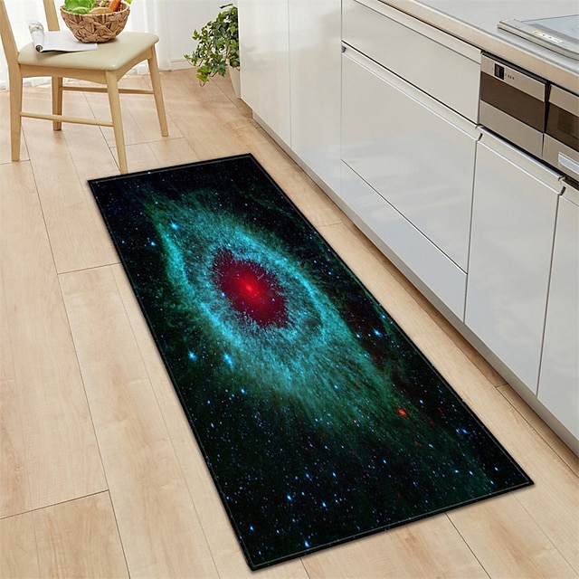  galaxy mönster område matta köksmatta halkfri oljesäker golvmatta vardagsrum matta inomhus utomhus matta sovrum dekor badrumsmatta entré matta dörrmatta