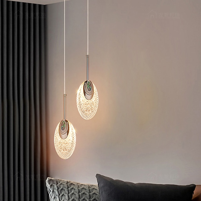  pendel 1/2 lys moderne indendørs belysning hjem sengelampe stue indretning mode lys luksus lysekrone