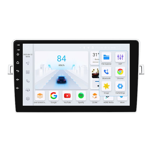  android 12 ραδιόφωνο αυτοκινήτου για toyota corolla verso ar10 2009-20199inc 2k multimedia player με carplay αυτοκινήτου 4g & Πλοήγηση 2din gps