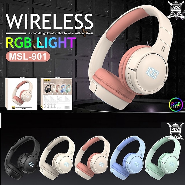  MSL-901 Auriculares para juegos Sobre oreja Bluetooth 5.3 Deportes Estéreo Carga rápida para Apple Samsung Huawei Xiaomi MI Yoga Aptitud física Entrenamiento de gimnasio Teléfono Móvil Viajes y
