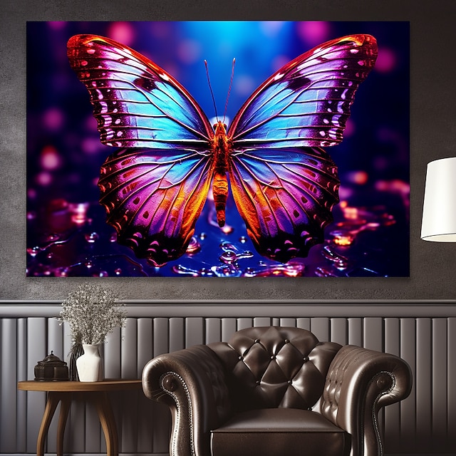  Animali quadri su tela stampe di farfalle colorate e poster quadri decorativi su tela per soggiorno quadri senza cornice