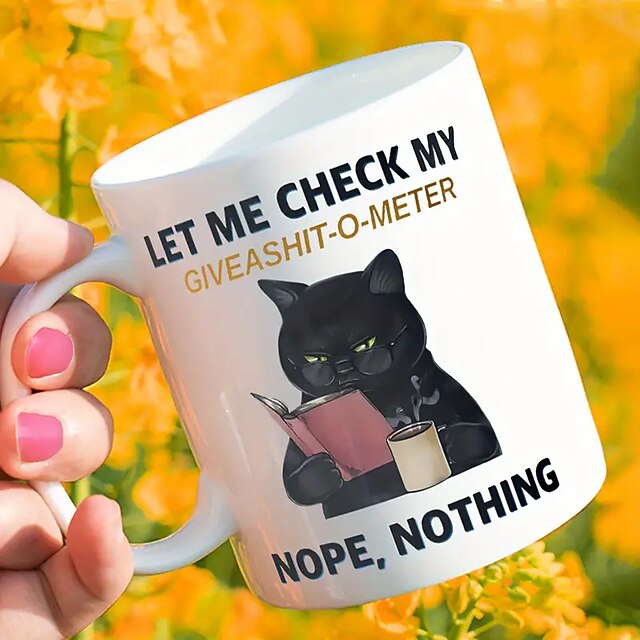  1 st zwarte kat koffiemok keramische koffiekopjes leuke inspirerende citaten waterbekers zomer winter drinkware geschenken