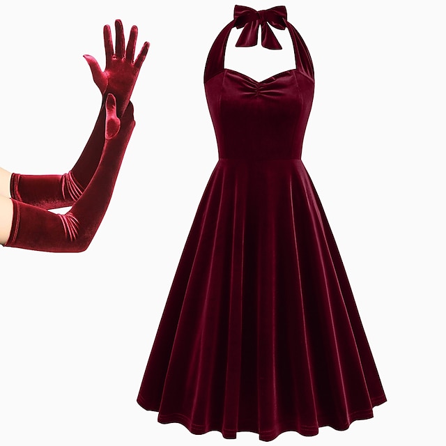  Ретро 1950-е года Качели Платье Расклешенное платье Полдень Жен. НАЙКА НЕКО Маскарад На каждый день Вечеринка / коктейль Платье
