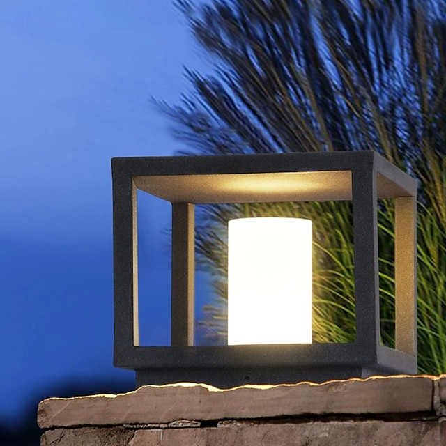  ip54 udendørs søjlelys armaturer firkantet hegn søjle stolpe lys til gårdhave dekoration enkel søjle lanterne søjle lys gangbroer, have