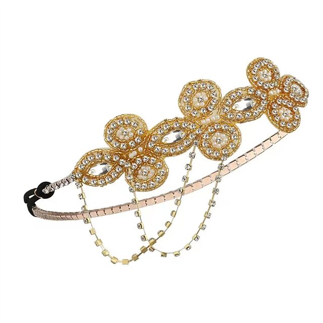  Head Jewelry Flapper Headband Retro Vintage 1920s Alloy For The Great Gatsby Cosplay Carnival Women's Costume Jewelry Fashion Jewelry