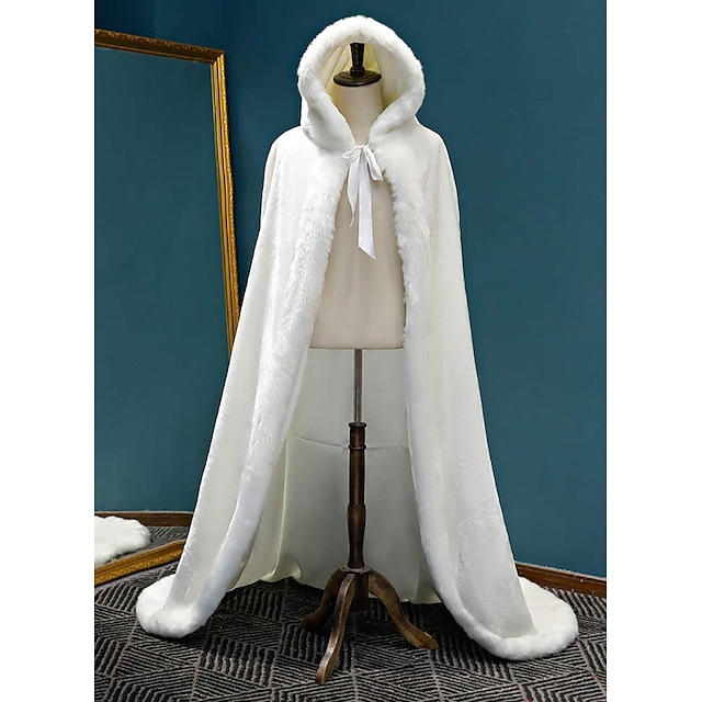  Retro Vintage Medieval Renascentista Capa manto com capuz Xales Viking Casamento Elfo Mulheres Casamento Festa / Noite Xale