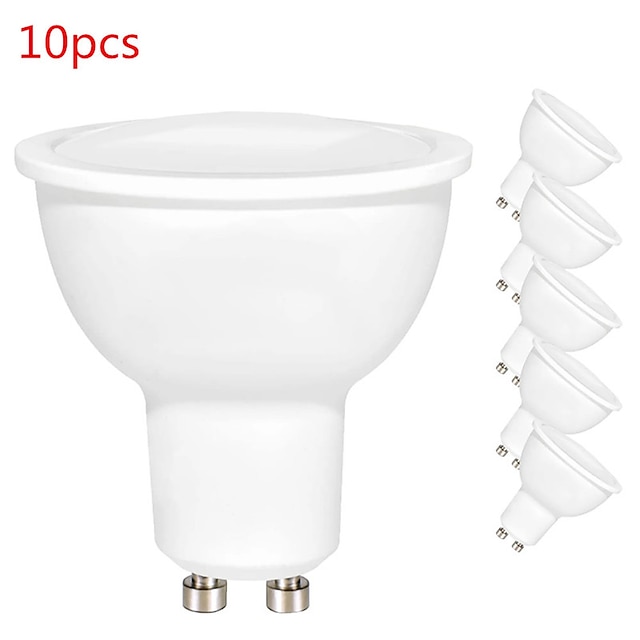  10 stk led spot lys gu10 led pære 6w dæmpbar led lampe 220v spotlight lampada majs pære gu 10 ampul lampe